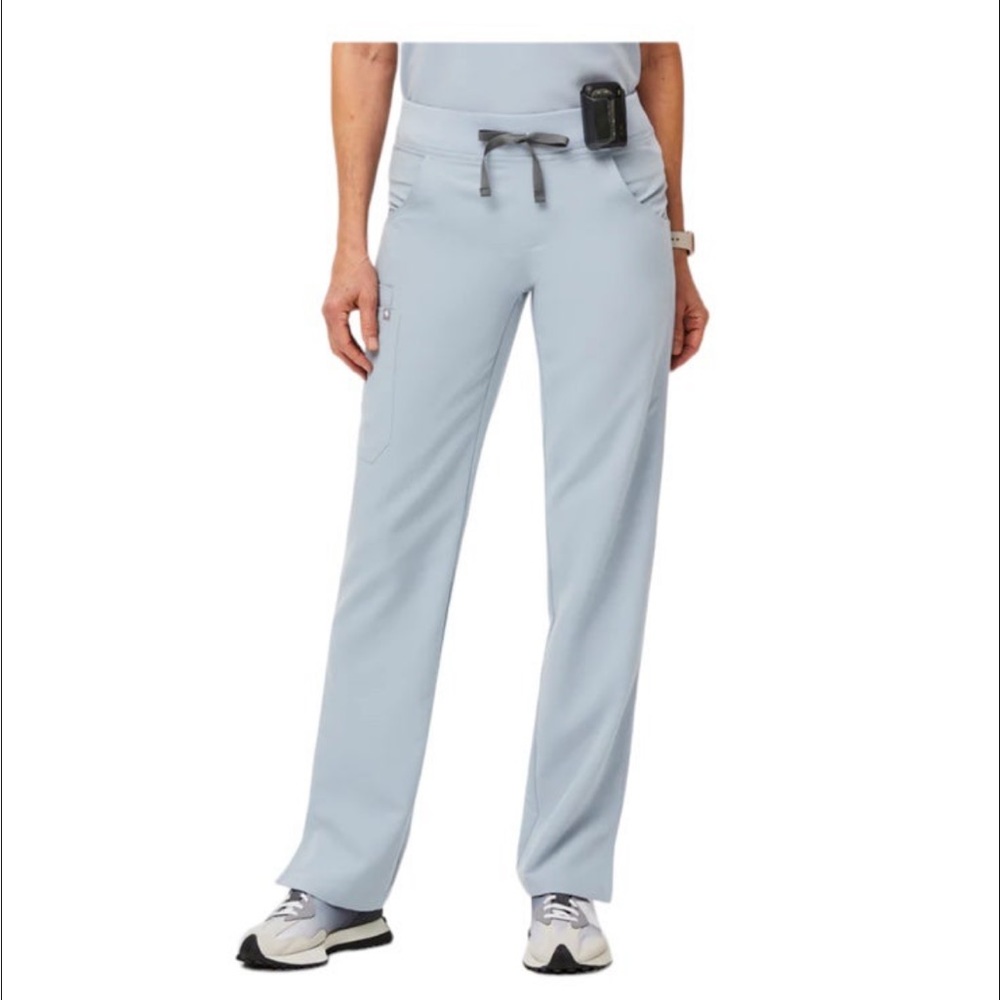 Figs Cade Cargo Scrub Pants Dusty Blue